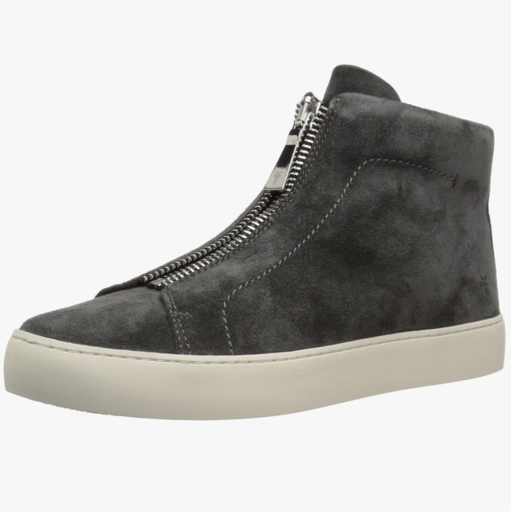 Frye Gray Suede High-Top Sneakers